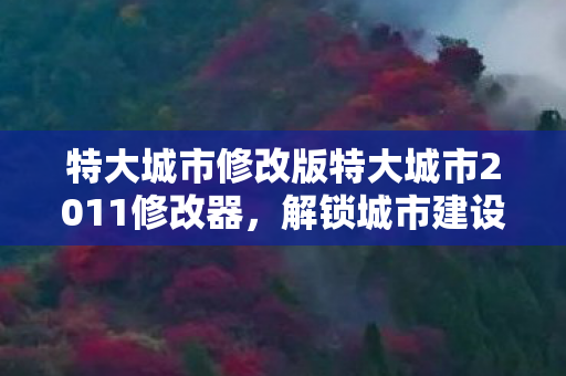 特大城市修改版特大城市2011修改器图片