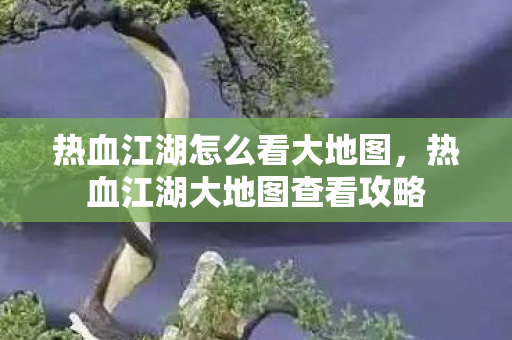 热血江湖大地图查看攻略图片