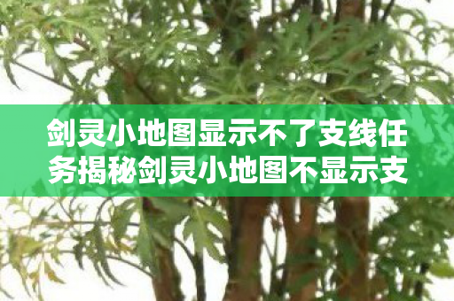 剑灵小地图显示不了支线任务揭秘剑灵小地图不显示支线之谜图片