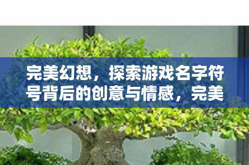 探索游戏名字符号背后的创意与情感图片