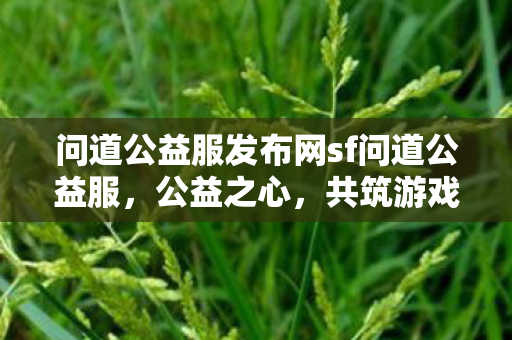 问道公益服发布网sf问道公益服,公益之心,共筑游戏新生态,公益之心共筑问道公益服游戏新生态 问道公益服发布网sf问道公益服,公益之心,共筑游戏新生态,公益之心共筑问道公益服游戏新生态