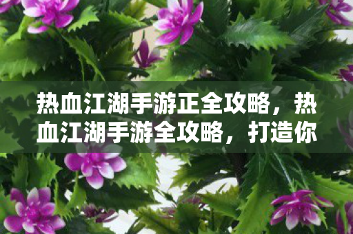 热血江湖手游正全攻略,热血江湖手游全攻略,打造你的江湖之旅 热血江湖手游正全攻略,热血江湖手游全攻略,打造你的江湖之旅
