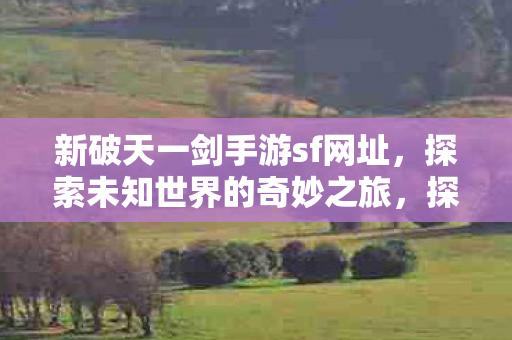 探索新破天一剑手游sf的奇妙之旅图片