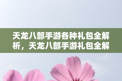 天龙八部手游各种礼包全解析图片