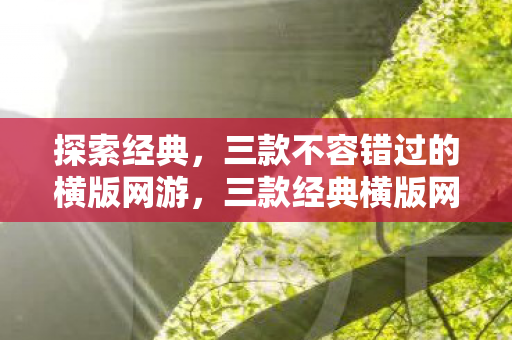 三款不容错过的横版网游图片