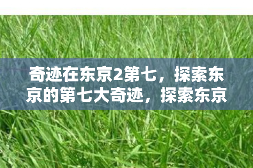 探索东京的第七大奇迹图片