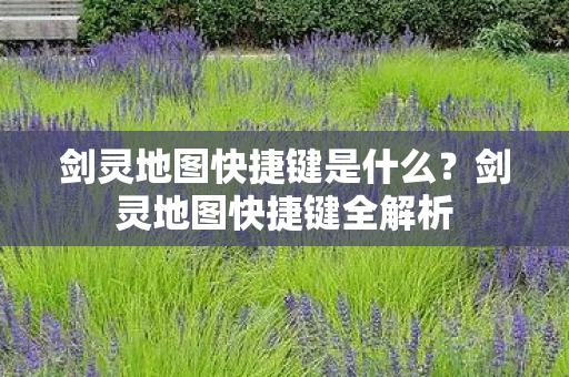 剑灵地图快捷键是什么图片