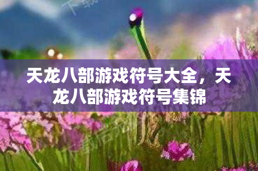 天龙八部游戏符号大全图片
