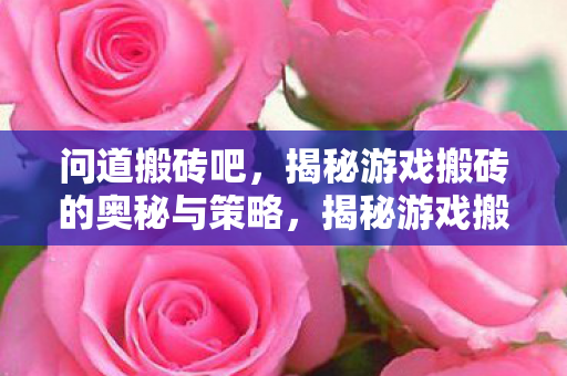 问道搬砖吧,揭秘游戏搬砖的奥秘与策略,揭秘游戏搬砖的奥秘与策略,问道搬砖吧 问道搬砖吧,揭秘游戏搬砖的奥秘与策略,揭秘游戏搬砖的奥秘与策略,问道搬砖吧