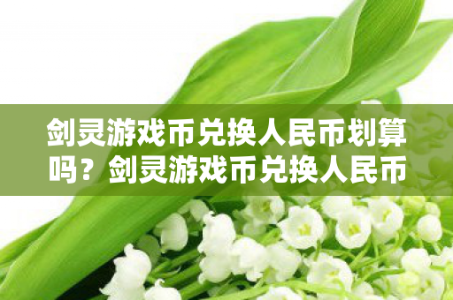 剑灵游戏币兑换人民币是否划算图片