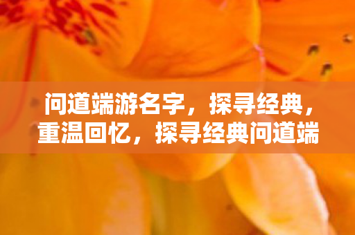 问道端游名字,探寻经典,重温回忆,探寻经典问道端游名字 重温回忆 问道端游名字,探寻经典,重温回忆,探寻经典问道端游名字 重温回忆
