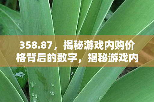 揭秘游戏内购价格背后的数字图片