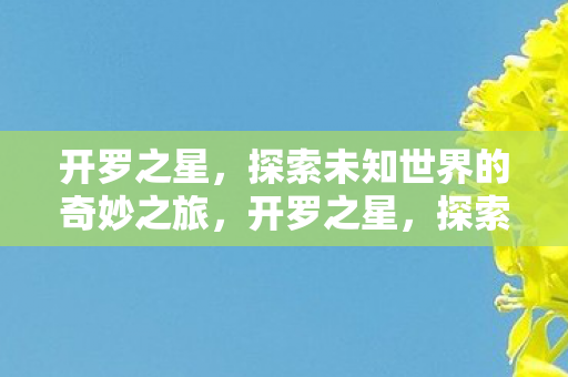 探索未知世界的奇妙之旅图片