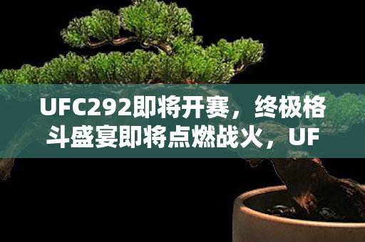 UFC292即将开赛，终极格斗盛宴即将点燃战火，UFC292终极格斗盛宴即将点燃战火