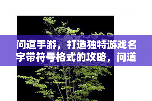 问道手游,打造独特游戏名字带符号格式的攻略,问道手游,打造独特游戏名字带符号格式攻略 问道手游,打造独特游戏名字带符号格式的攻略,问道手游,打造独特游戏名字带符号格式攻略