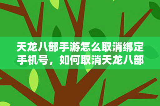 如何取消天龙八部手游绑定的手机号图片