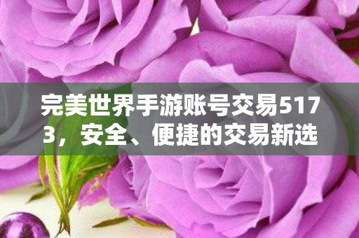 完美世界手游账号交易的安全便捷新选择图片