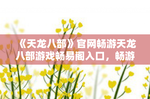 官网畅游天龙八部游戏畅易阁入口图片