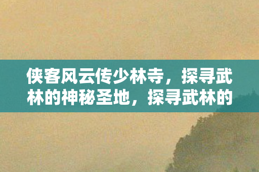 侠客风云传中的少林寺图片