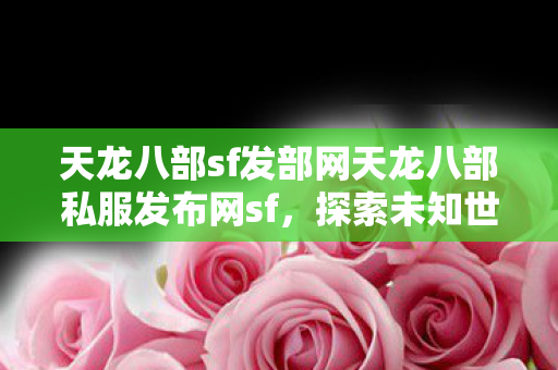 天龙八部sf发部网天龙八部私服发布网sf图片