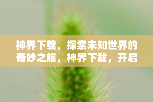 开启探索未知世界的奇妙之旅图片