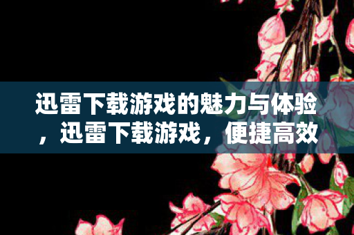 迅雷下载游戏的魅力与体验图片